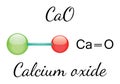 CaO calcium oxide molecule