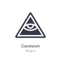 caodaism icon. isolated caodaism icon vector illustration from religion collection. editable sing symbol can be use for web site