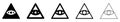 Caodaism symbol. Set of linear Caodaism icons. Religious symbol