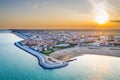 Caorle town and beach in Italy during summer Royalty Free Stock Photo