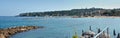 Cap Antibes & Beach Panorama, Provence France Royalty Free Stock Photo
