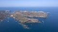 Cap de creus and lighthouse view from aerial perspective