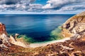 Cap de la Chevre and sea coast in Brittany Bretagne, France. Royalty Free Stock Photo