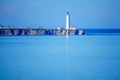 Cap-des-Rosiers Lighthouse, Gaspe Peninsula Royalty Free Stock Photo