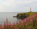 Cap-des-Rosiers lighthouse, Gaspe, Quebec Royalty Free Stock Photo
