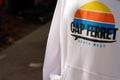 cap ferret south west logo text and sign on sweat shirt in france