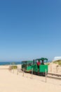 Cap Ferret, Arcachon Bay, France. Access to the beach on the ocean side