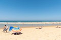 Cap Ferret, Arcachon Bay, France. The beach on the ocean side