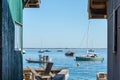 Cap Ferret, Arcachon Bay, France. Fishers houses