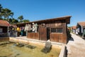 Cap Ferret, Arcachon Bay, France. Fishers houses