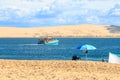 View from Cap Ferret upon Dune du Pilat, France Royalty Free Stock Photo