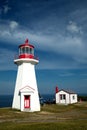 Cap gaspe lighthouse in Gaspesie, Quebec Royalty Free Stock Photo