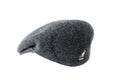Cap with Kangol emblem made of wool isolated on white background Royalty Free Stock Photo