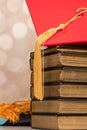 Red Cap and Gold Tassel For School Graduation Royalty Free Stock Photo