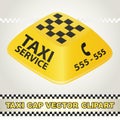 Cap Taxi Service Vector Clipart