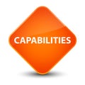 Capabilities elegant orange diamond button