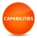 Capabilities elegant orange round button