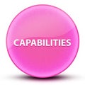 Capabilities eyeball glossy elegant pink round button abstract