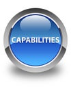 Capabilities glossy blue round button