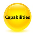 Capabilities glassy yellow round button