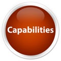 Capabilities premium brown round button