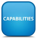 Capabilities special cyan blue square button