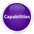 Capabilities premium purple round button