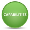 Capabilities special soft green round button