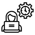 Capability, process of planning . Vector icon which can easily modify