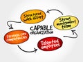 Capable organization, strategy mind map