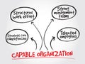 Capable organization, strategy mind map