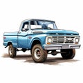 Capable Pickup Truck in OffRoad and OnRoad Use Royalty Free Stock Photo
