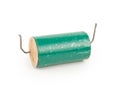 Capacitor on white Royalty Free Stock Photo