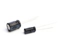 Capacitors isolated on white background Royalty Free Stock Photo