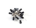 Capacitors isolated on white background Royalty Free Stock Photo