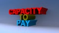 Capacity to pay on blue