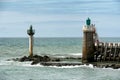 Capbreton lighthouse, Aquitaine, France Royalty Free Stock Photo