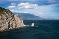 Cape Ai Todor, view on sea. Gaspra, Crimea Royalty Free Stock Photo