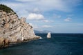 Cape Ai Todor, view on sea. Gaspra, Crimea Royalty Free Stock Photo