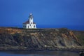 Cape Arago Lighthouse on the Oregon Coast Royalty Free Stock Photo