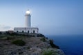 Cape barbaria lighthouse sunset lighting