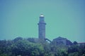 Cape Bojeador Lighthouse facade in Ilocos Norte, Philippines