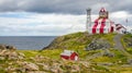 Cape Bonavista Lightstation, Newfoundland, Canada. Lighthouse station LL 449. Royalty Free Stock Photo