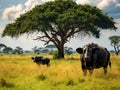Cape Buffalo on the Savanna