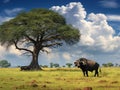 Cape Buffalo on the Savanna