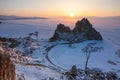 Cape Burkhan on Olkhon Island at Baikal Lake