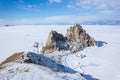 Cape Burkhan on Olkhon Island at Baikal Lake