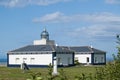 Cape Bustos Lighthouse in Asturias Royalty Free Stock Photo
