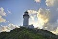 Cape Byron Light near the town of Byron Bay Royalty Free Stock Photo