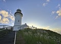 Cape Byron Light near the town of Byron Bay Royalty Free Stock Photo